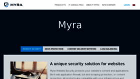 What Myracloud.net website looked like in 2017 (6 years ago)