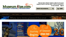 What Museumize.com website looked like in 2017 (6 years ago)