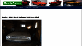 What Musclecardrive.com website looked like in 2017 (6 years ago)