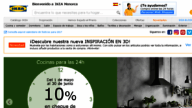 What Menorca.ikea.es website looked like in 2017 (6 years ago)