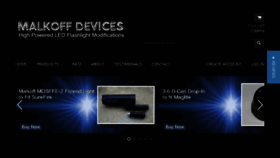What Malkoffdevices.com website looked like in 2017 (6 years ago)