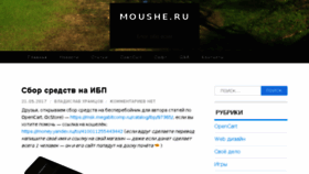 What Moushe.ru website looked like in 2017 (6 years ago)