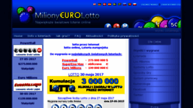 What Milionyeurolotto.pl website looked like in 2017 (6 years ago)