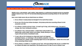 What Microace.co.za website looked like in 2017 (6 years ago)