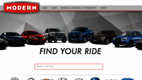 What Modernautomotive.com website looked like in 2017 (6 years ago)