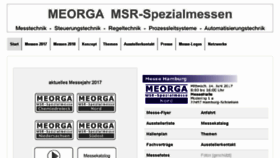 What Meorga.de website looked like in 2017 (6 years ago)