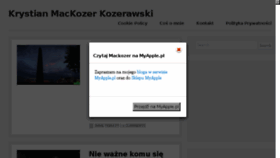 What Mackozer.pl website looked like in 2017 (6 years ago)