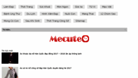 What Mecuteo.vn website looked like in 2017 (6 years ago)