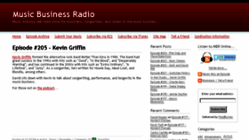 What Musicbusinessradio.com website looked like in 2017 (6 years ago)