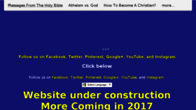 What Messagesfromtheholybible.org website looked like in 2017 (6 years ago)