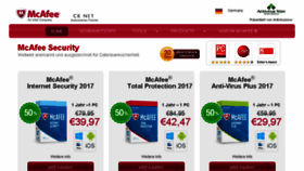What Mcafee-antivirus-download.de website looked like in 2017 (6 years ago)