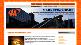 What Marketing-odjel.com website looked like in 2017 (6 years ago)
