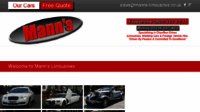 What Manns-limousines.co.uk website looked like in 2017 (6 years ago)