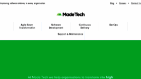 What Madetech.co.uk website looked like in 2017 (8 years ago)