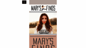 What Marysfinds.com website looked like in 2017 (6 years ago)