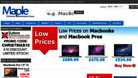 What Mapleuk.co.uk website looked like in 2017 (8 years ago)