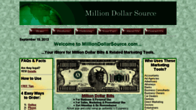 What Milliondollarsource.com website looked like in 2017 (6 years ago)
