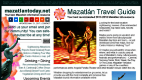 What Mazatlantoday.net website looked like in 2017 (6 years ago)