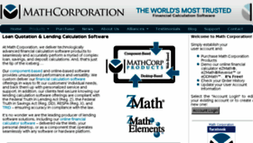 What Mathcorp.com website looked like in 2017 (6 years ago)
