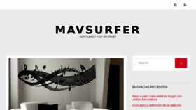 What Mavsurfer.com website looked like in 2017 (6 years ago)