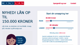 What Minilaan.dk website looked like in 2017 (6 years ago)