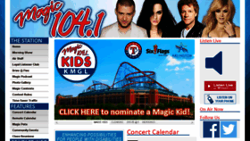 What Magic104.com website looked like in 2017 (6 years ago)
