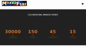What Makerfest.com website looked like in 2017 (6 years ago)
