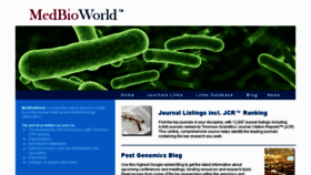 What Medbioworld.com website looked like in 2017 (6 years ago)