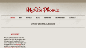 What Michelephoenix.com website looked like in 2017 (6 years ago)