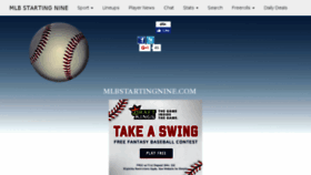 What Mlbstartingnine.com website looked like in 2017 (6 years ago)