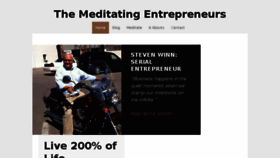 What Meditatingentrepreneur.com website looked like in 2017 (6 years ago)