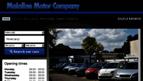 What Mainlinemotorco.co.uk website looked like in 2017 (6 years ago)