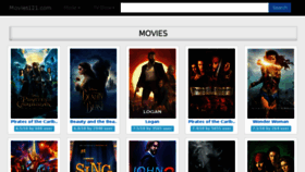 What Movies121.com website looked like in 2017 (6 years ago)