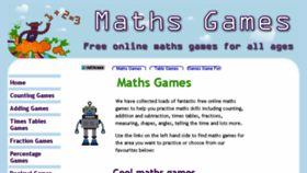 What Maths-games.org website looked like in 2017 (6 years ago)