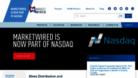 What Marketwire.com website looked like in 2017 (6 years ago)