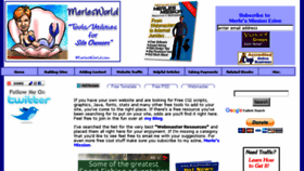 What Merlesworld.com website looked like in 2017 (6 years ago)