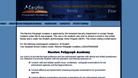 What Marstonpolygraphacademy.com website looked like in 2017 (6 years ago)
