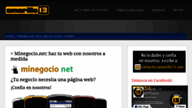 What Minegocio.net website looked like in 2017 (6 years ago)
