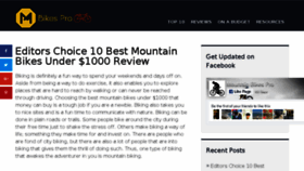 What Mountainbikespro.com website looked like in 2017 (6 years ago)