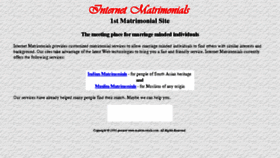 What Matrimonial.com website looked like in 2017 (6 years ago)