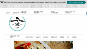 What Myheavenlyrecipes.com website looked like in 2017 (6 years ago)