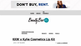 What Mybeautyboxreview.com website looked like in 2017 (6 years ago)