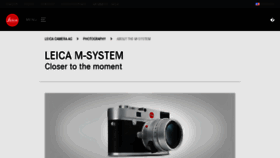What M.leica-camera.com website looked like in 2017 (6 years ago)