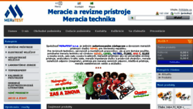 What Meratest.sk website looked like in 2017 (9 years ago)
