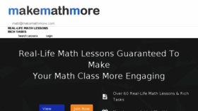 What Makemathmore.com website looked like in 2017 (6 years ago)