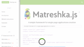 What Matreshka.io website looked like in 2017 (6 years ago)
