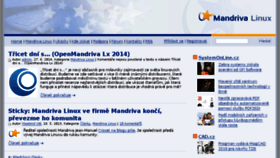What Mandrivalinux.cz website looked like in 2017 (6 years ago)