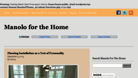 What Manolohome.com website looked like in 2017 (6 years ago)