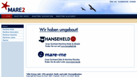 What Mare2.de website looked like in 2017 (6 years ago)