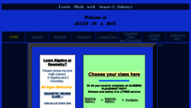 What Mathinabox.com website looked like in 2017 (6 years ago)